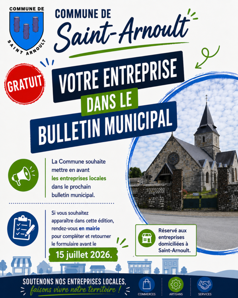 Votre entreprise dans le bulletin municipal