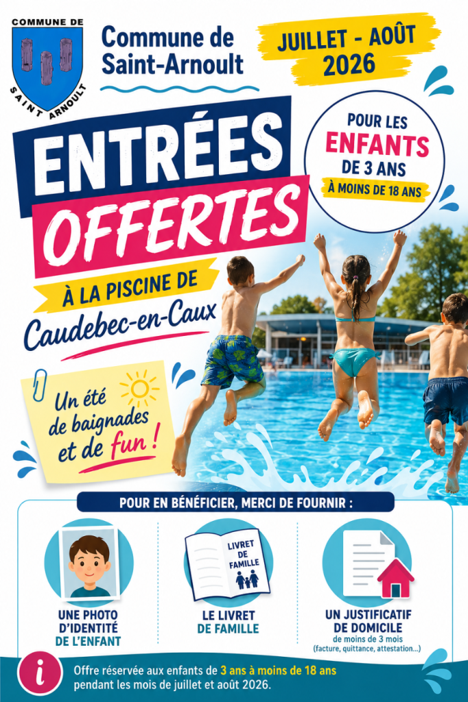 Entrées Piscine - Caudebec en Caux