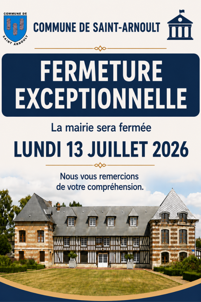 Fermeture exceptionnelle13 juillet 2026