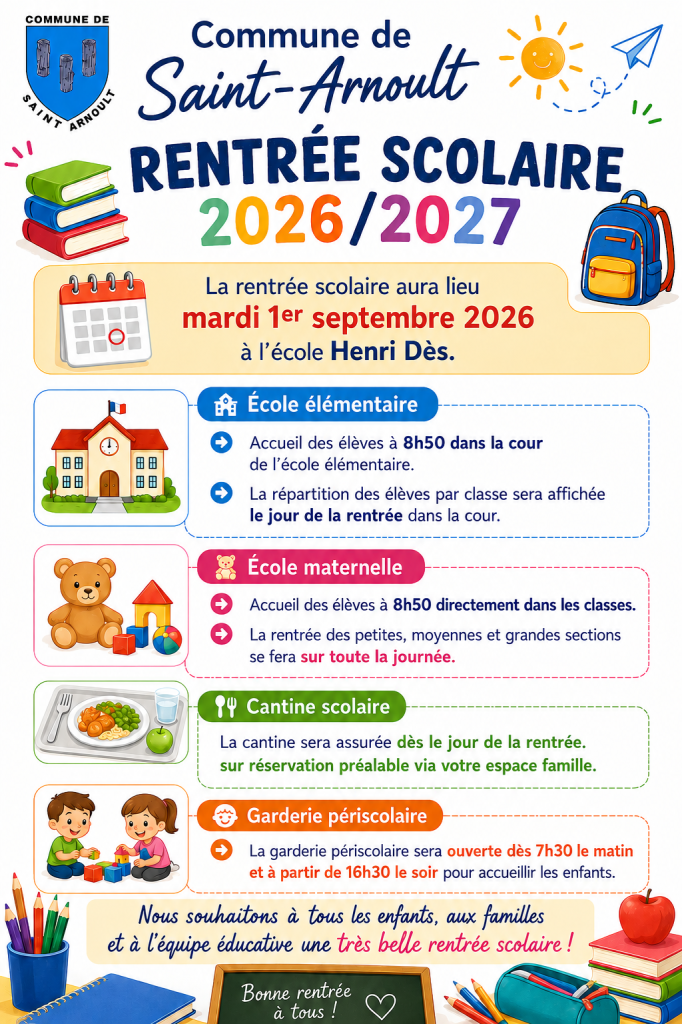 📚 Rentrée scolaire 2026-2027