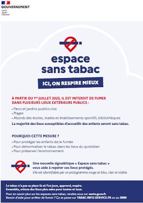 🚭 De nouveaux espaces sans tabac dans notre commune
