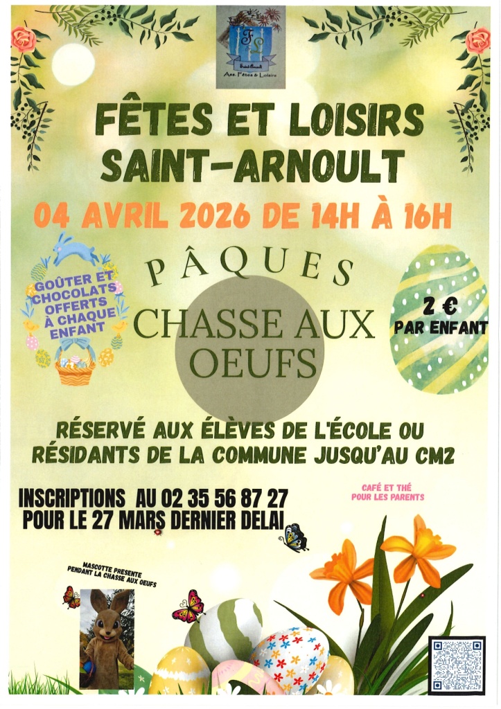  Chasse aux œufs de pâques- Fêtes et Loisirs