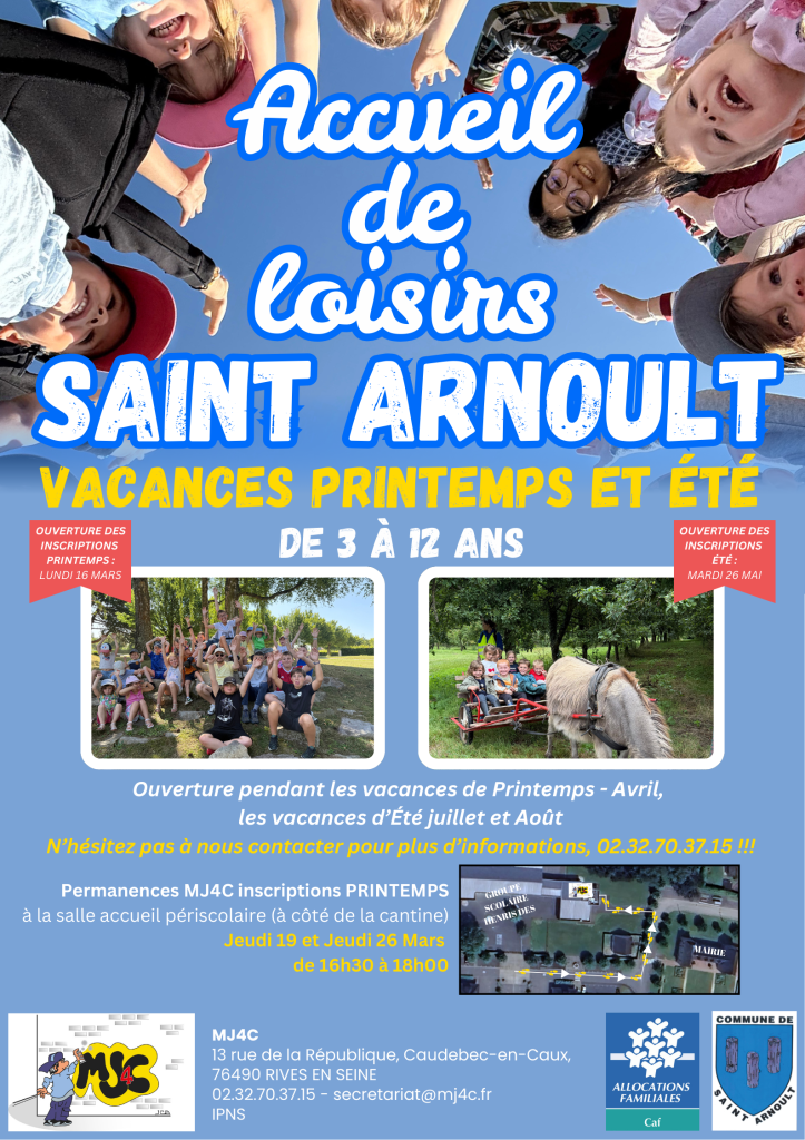 Accueil de loisirs SAINT-ARNOULT - Vacances printemps et été